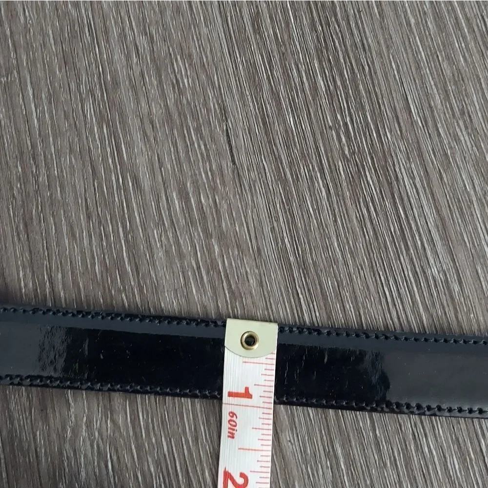 Cole Haan Black Patent Leather Belt 26
